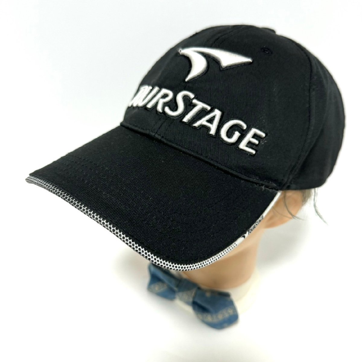(^w^)b TOURSTAGE BRIDGESTONE Tour Stage Bridgestone колпак шляпа Logo вышивка GOLF Golf спорт чёрный LL 60~63.C0808EE