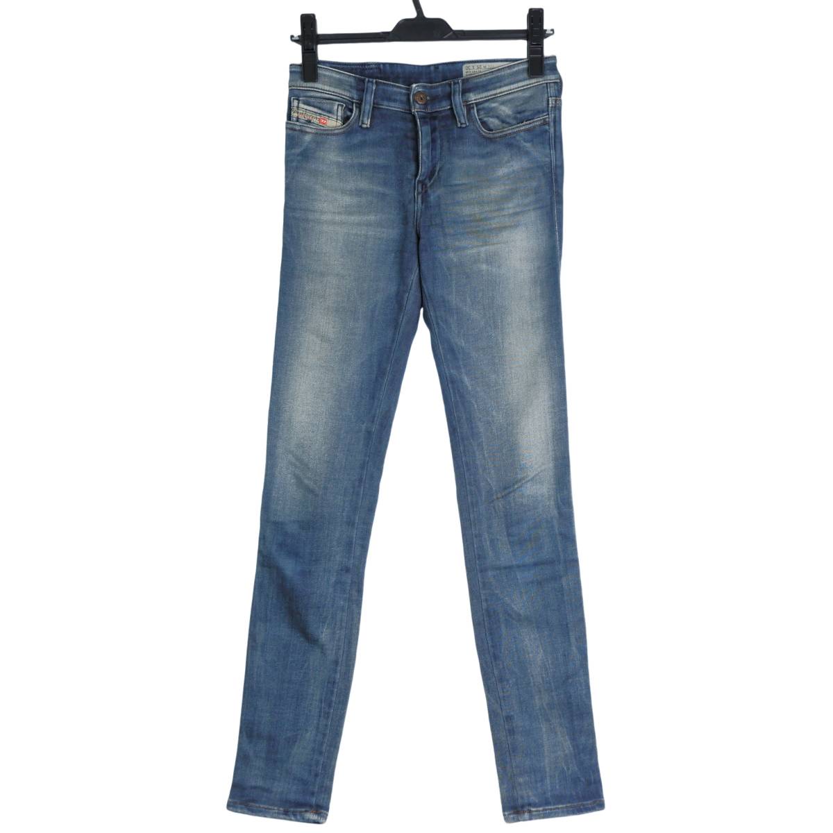 ◆美品 イタリア製◆ DIESEL ディーゼル SKINZEE 0817S ストレッチ スキニー ジーンズ デニム パンツ レディース 25 ◆送料無料◆ 2233L1_画像1