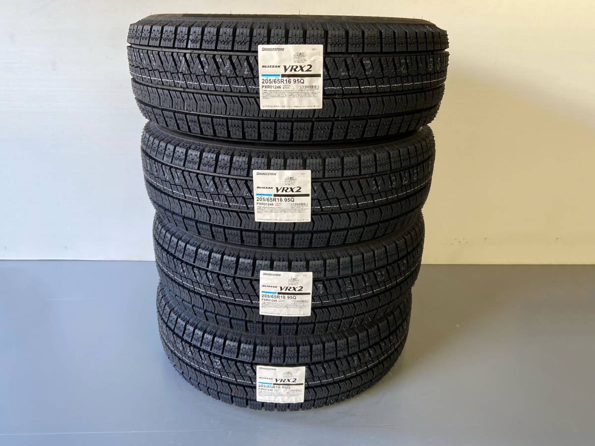 ■205/65R16 95Q■VRX2 2022年製■ブリザック VRX2 スタッドレスタイヤ 4本セット ブリヂストン BLIZZAK 新品未使用 205 65 16_画像3