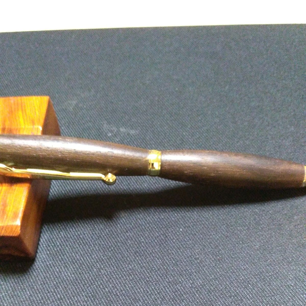 春のボールペン祭り　銘木黒檀　ハンドメイド木製ボールペン