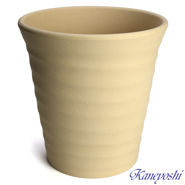 植木鉢 おしゃれ 安い 陶器 サイズ 24cm フラワーロード 8号 白焼 室内 屋外 白 色_画像2