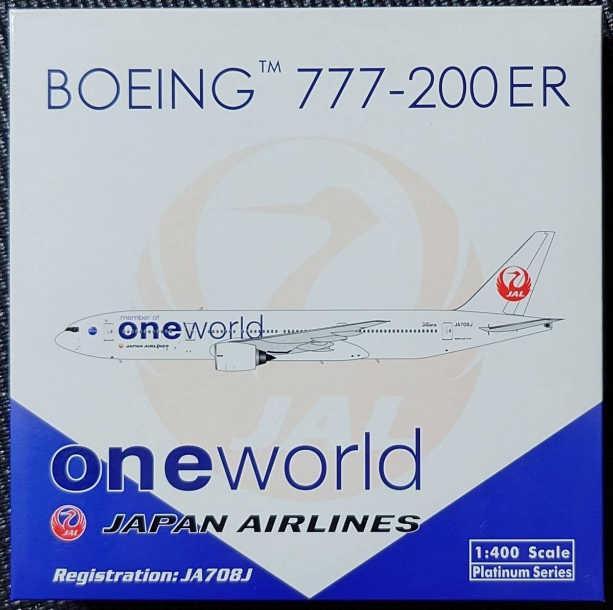 1/400[PHOENIX]JAL B777-200ER Oneworld painting machine (JA708J)