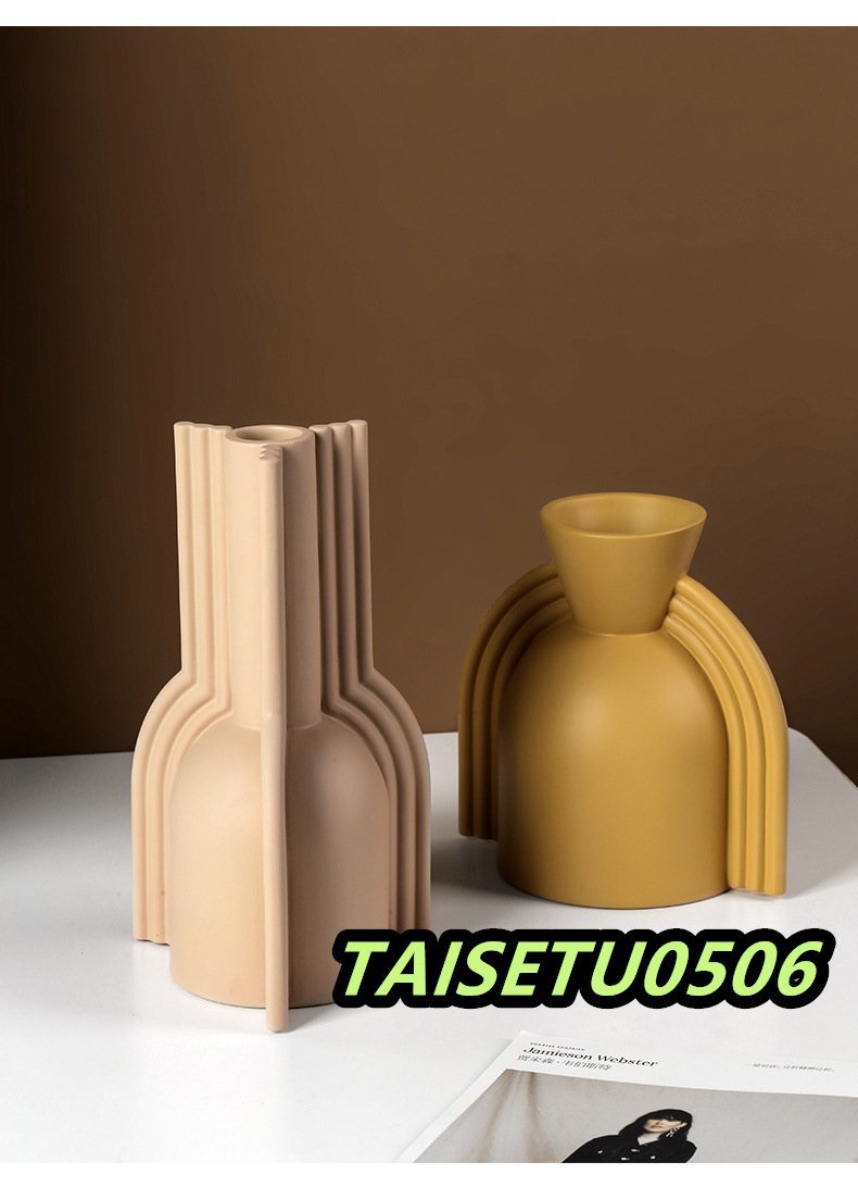 モダンアート 花瓶 フラワースタンド フラワーベース 花器 インテリア 雑貨 小物 リビング ダイニング 玄関 陶器製 3色 インテリア LHA046_画像2