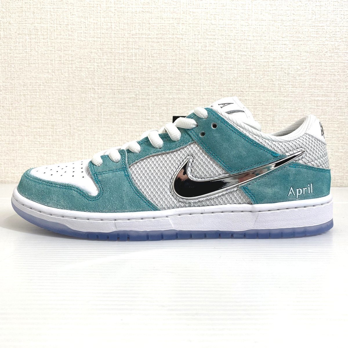 【28cm 新品 国内正規品】NIKE SB × April Skateboards ナイキ DUNK LOW PRO QS ダンクロー US10 青 エイプリルスケートボード FD2562 400_画像3