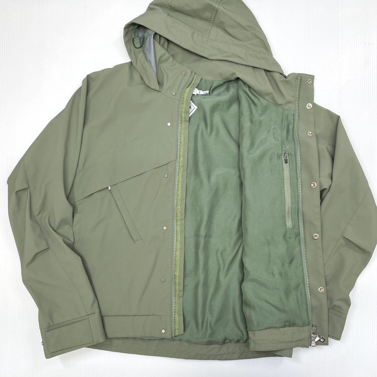 【21aw 定価7.9万円】nonnative ノンネイティブ STROLLER BLOUSON N/P RIPSTOP STRETCH WITH GORE-TEX ジャケット 1 カーキ ブルゾン_画像5