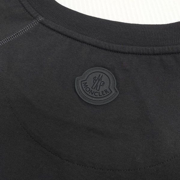 国内正規品 / モンクレール MONCLER ロゴTシャツ L ブラック 黒 半袖 ビッグロゴの画像4