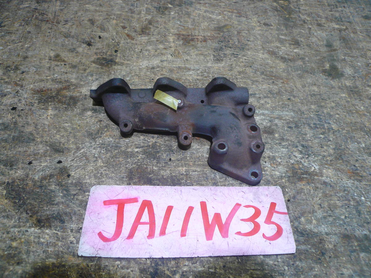 Ｗ３５　本州送料１０００円　ジムニー　ＪＡ１１　エキマニ　エキゾーストマニホールド　クラック無_画像1