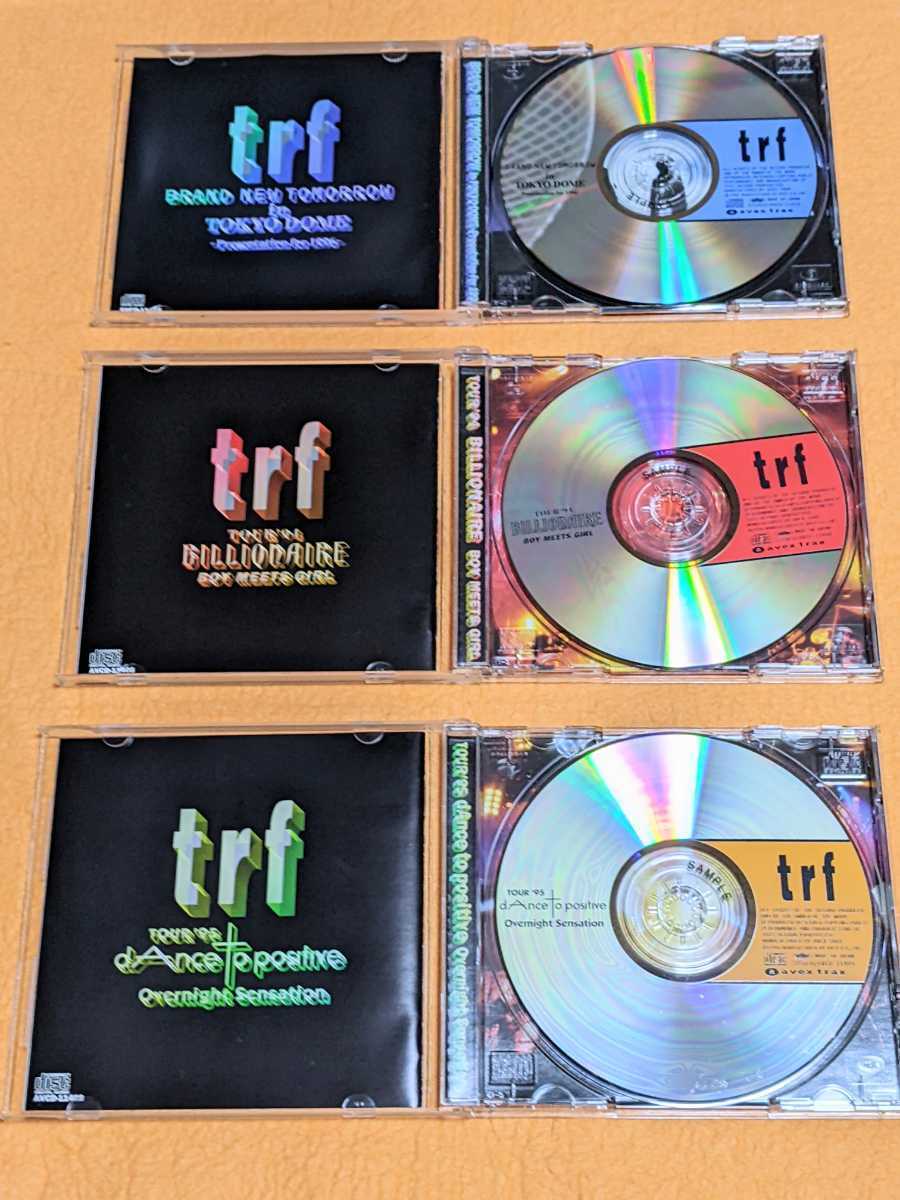 trf『THE LIVE 3』CD3枚組　初回限定生産盤プレミアムゴールドBOX仕様、ブックレット&未使用キーホルダー付き、TRF『LOOP#1999』CD_画像6