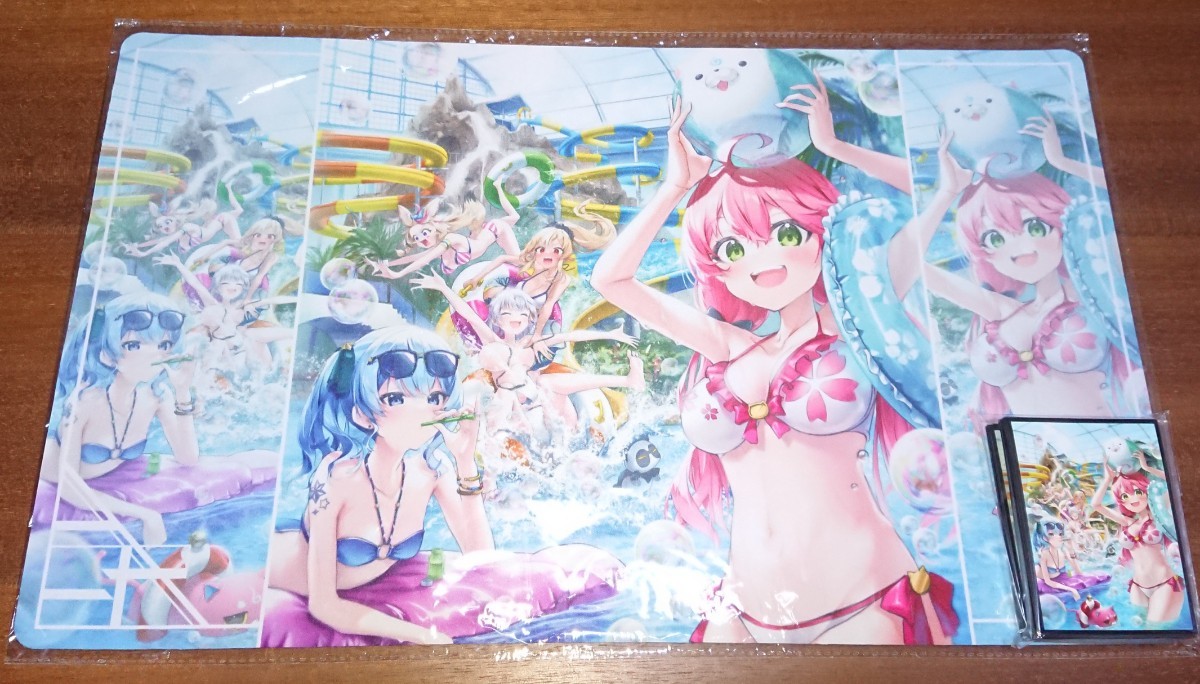 ホロライブ さくらみこ 星街すいせい 不知火フレア 白銀ノエル 尾丸ポルカ スリーブ プレイマット セット ホロライブ さくらみこ 星街すいせい 不知火フレア 白銀ノエル 尾丸ポルカ スリーブ プレイマット セット