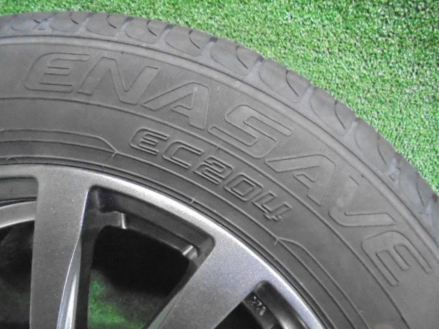 5ER731BD5 ) 送料無料 2021年製 185/65R15 ダンロップ ENASAVE EC204 夏タイヤ+15インチホイール4本セット ティーダ ノート_画像3