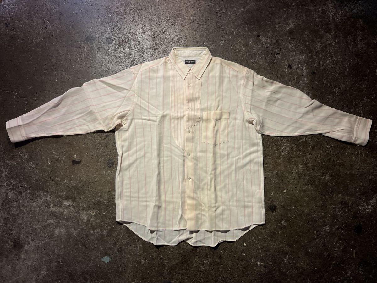 COMME des GARONS HOMME PLUS 88aw body switching sheer shirt コムデギャルソンオムプリュス 身頃切替シアーシャツ 1988aw_画像3