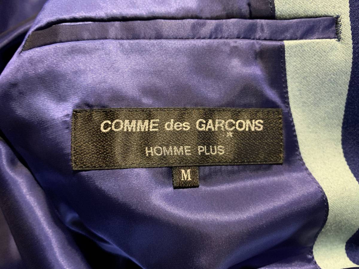 COMME des GARCONS HOMME PLUS 00AW ストライプ柄 ウール3Bジャケット PJ-04054 AD2000 コムデギャルソンオムプリュス_画像6