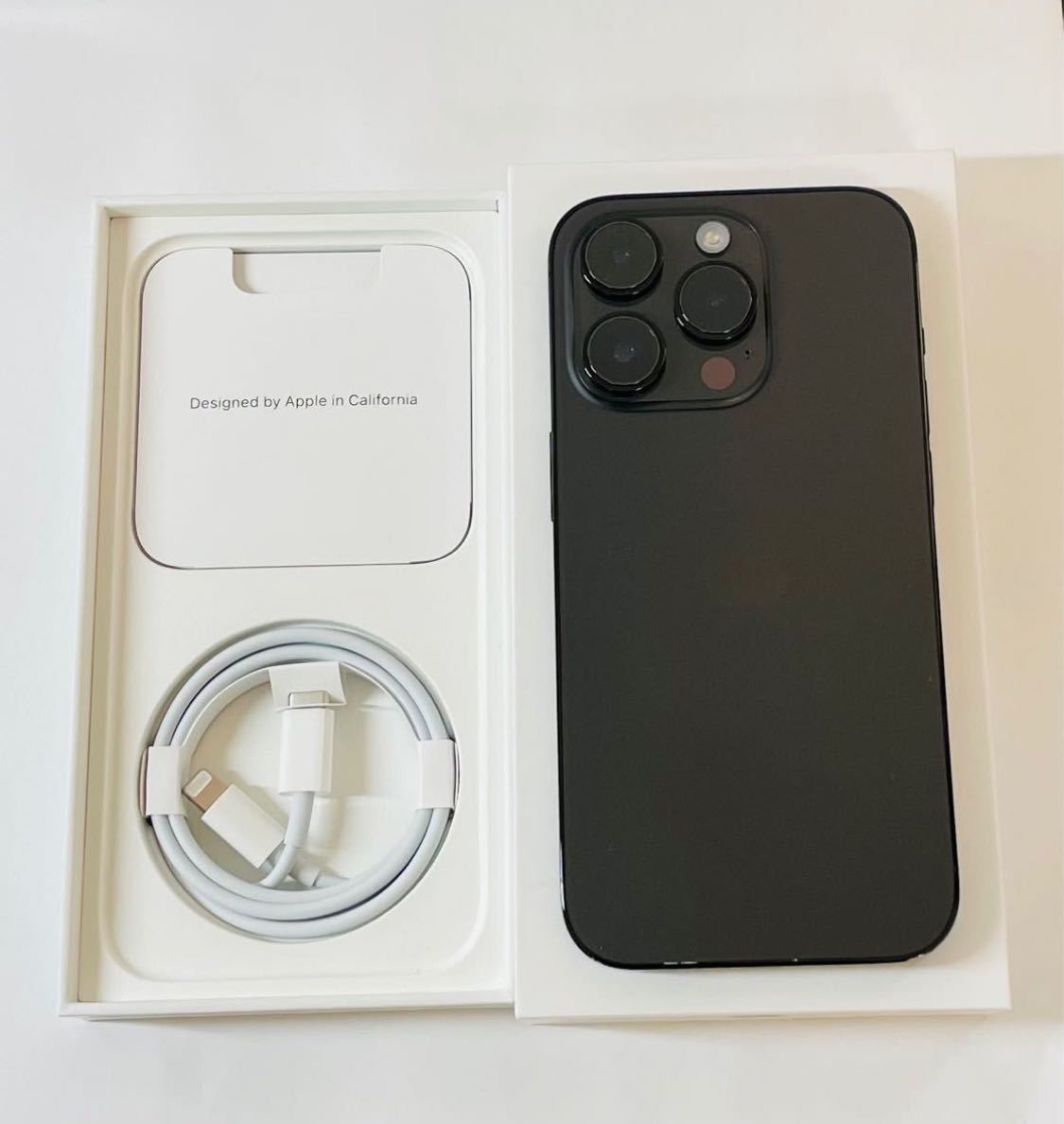 iPhone14Pro 128GB SIMフリー スペースブラック 店頭展示品 _画像3