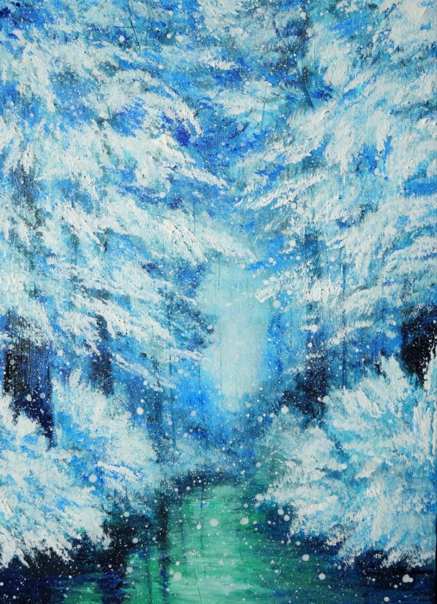 油彩 油絵 風景画 絵画 雪 冬 【冬の川】|Yahoo!フリマ(旧 油彩 油絵 風景画 絵画 雪 冬 【冬の川】|Yahoo!フリマ(旧