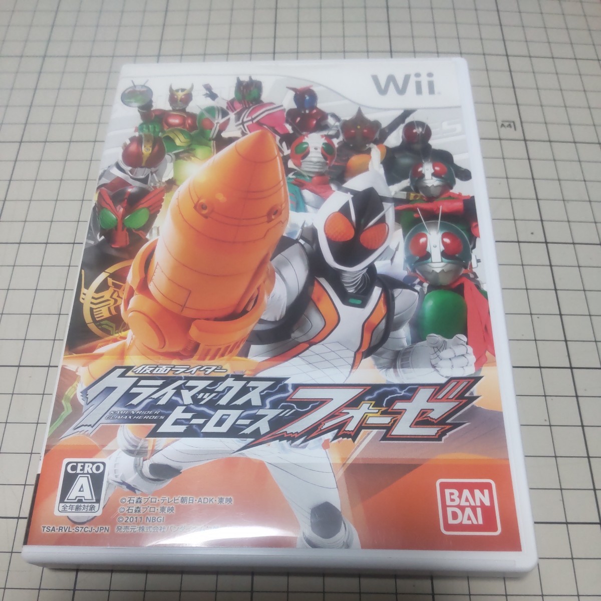 作動未確認 任天堂 Wii ソフト ディスク 仮面ライダー クライマックスヒーローズ フォーゼ_画像1