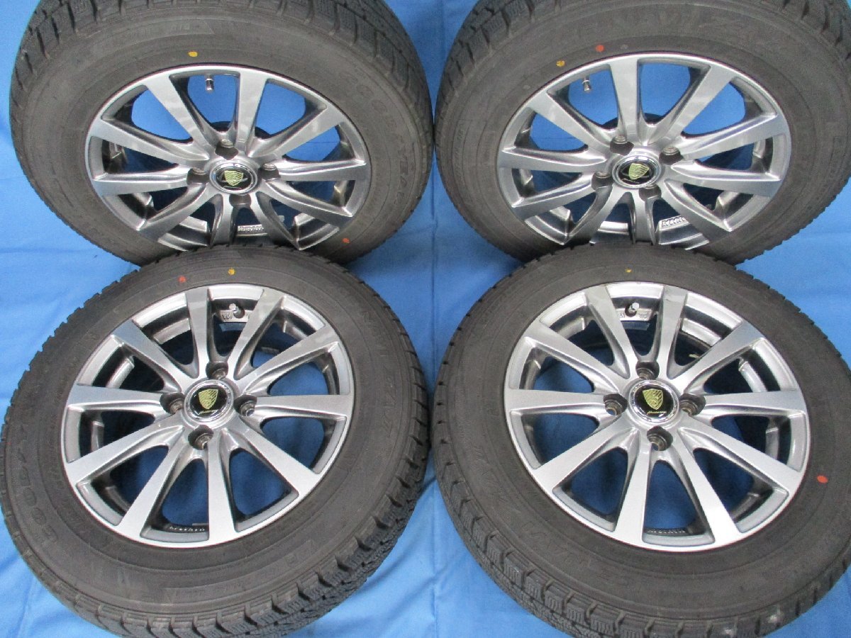 MANARAY SPORT ES 14インチアルミホイール14×55 ET38 100-4H＆ICE NAVI 165/70R 14セット_画像1