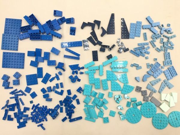 Y-43 レゴバラパーツ 美品 ブルー系パーツ まとめてセットの画像1