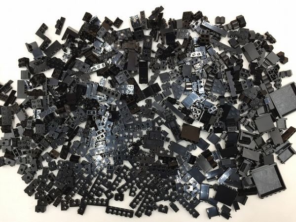 Y-230　レゴバラパーツ　黒/ブラック　穴あきブロック・パネル・ブラケット系パーツ　22　まとめてセット　60サイズ_画像1