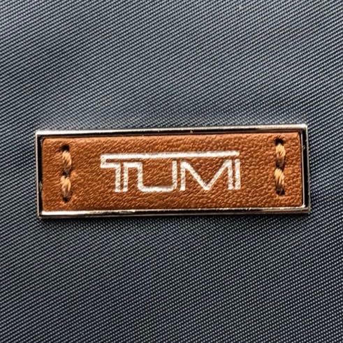 1円~[数回使用のみ 極美品] TUMI トゥミ メンズ ビジネス トートバッグ ブリーフケース 内側パイソン柄 レザー ナイロン A4/PC可 肩掛け 青_画像10