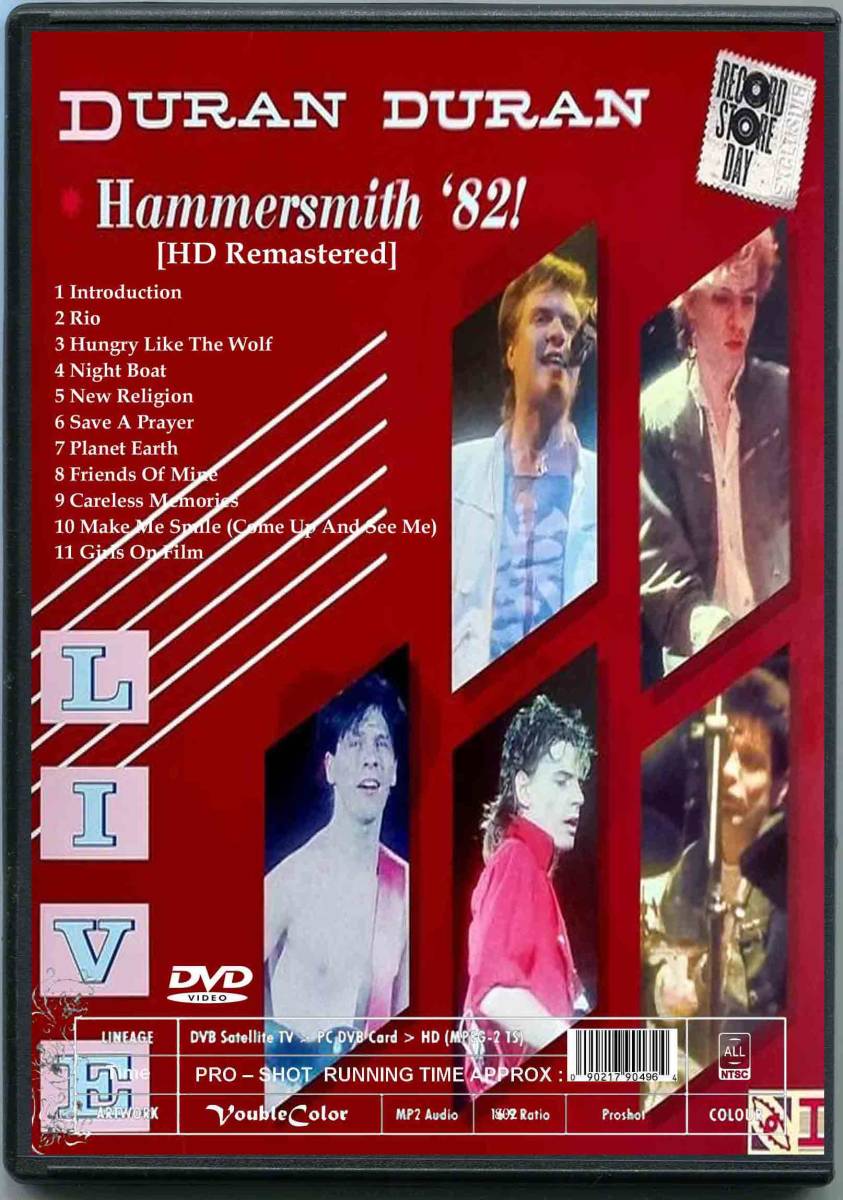 デュラン・デュラン HDリマスター1982 ロンドン+ニューヨーク Duran Duran DVD_画像2