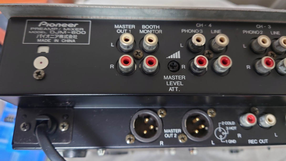 Pioneer パイオニア DJM-600 DJミキサー DJ機器 通電確認 ジャンク_画像4
