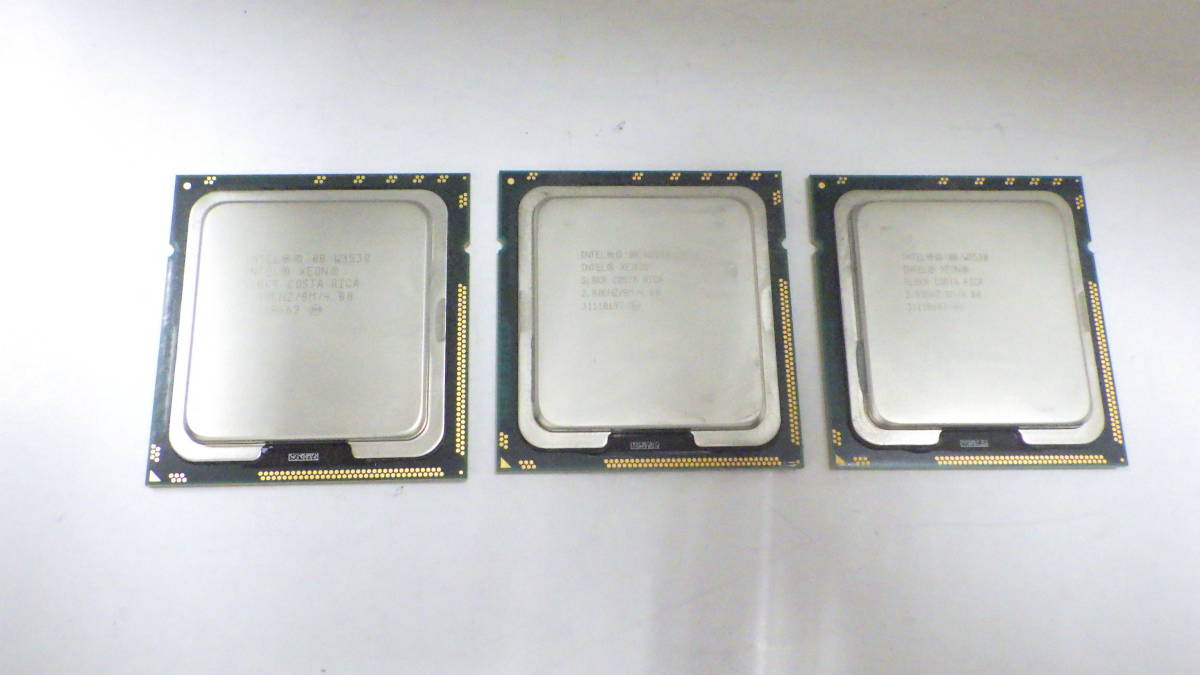 CPU　Intel XEON 2.80GHz　W3530　SLBKR　３枚セット　中古動作品_画像1