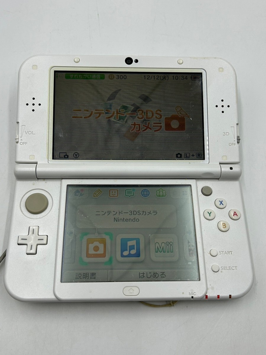 ●Nintendo ニンテンドー 任天堂 NEW Nintendo 3DS LL本体 RED-S-JPN-C0 白 ホワイト 動作確認済_画像1