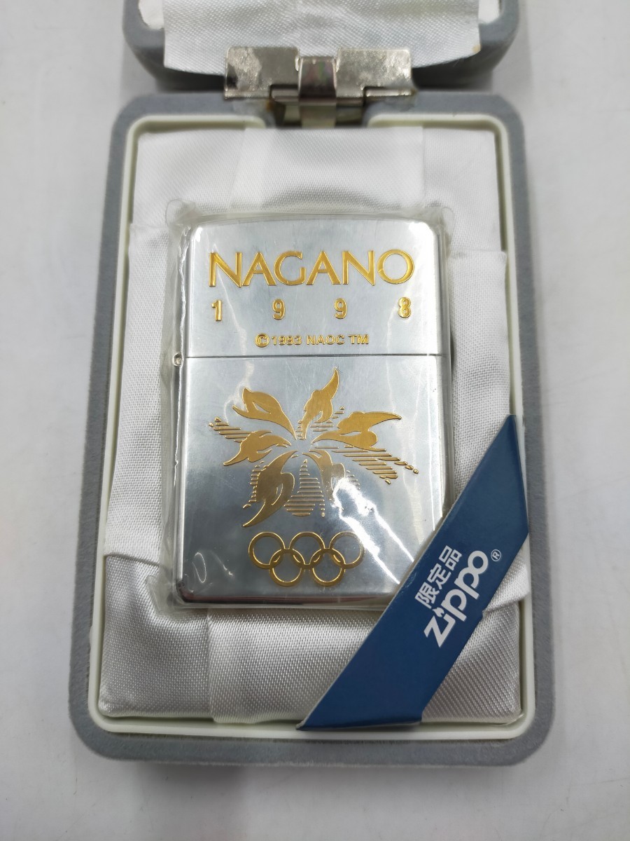 ●限定品 Zippo ジッポー 1998長野オリンピック公式ライセンス商品 No.1000 オイルライター ZIPPO 未使用品_画像1