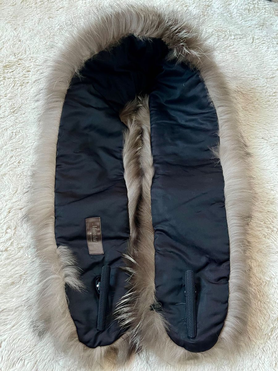 美品 Moon Bat Fur ファー  グレー.ホワイトmixカラー