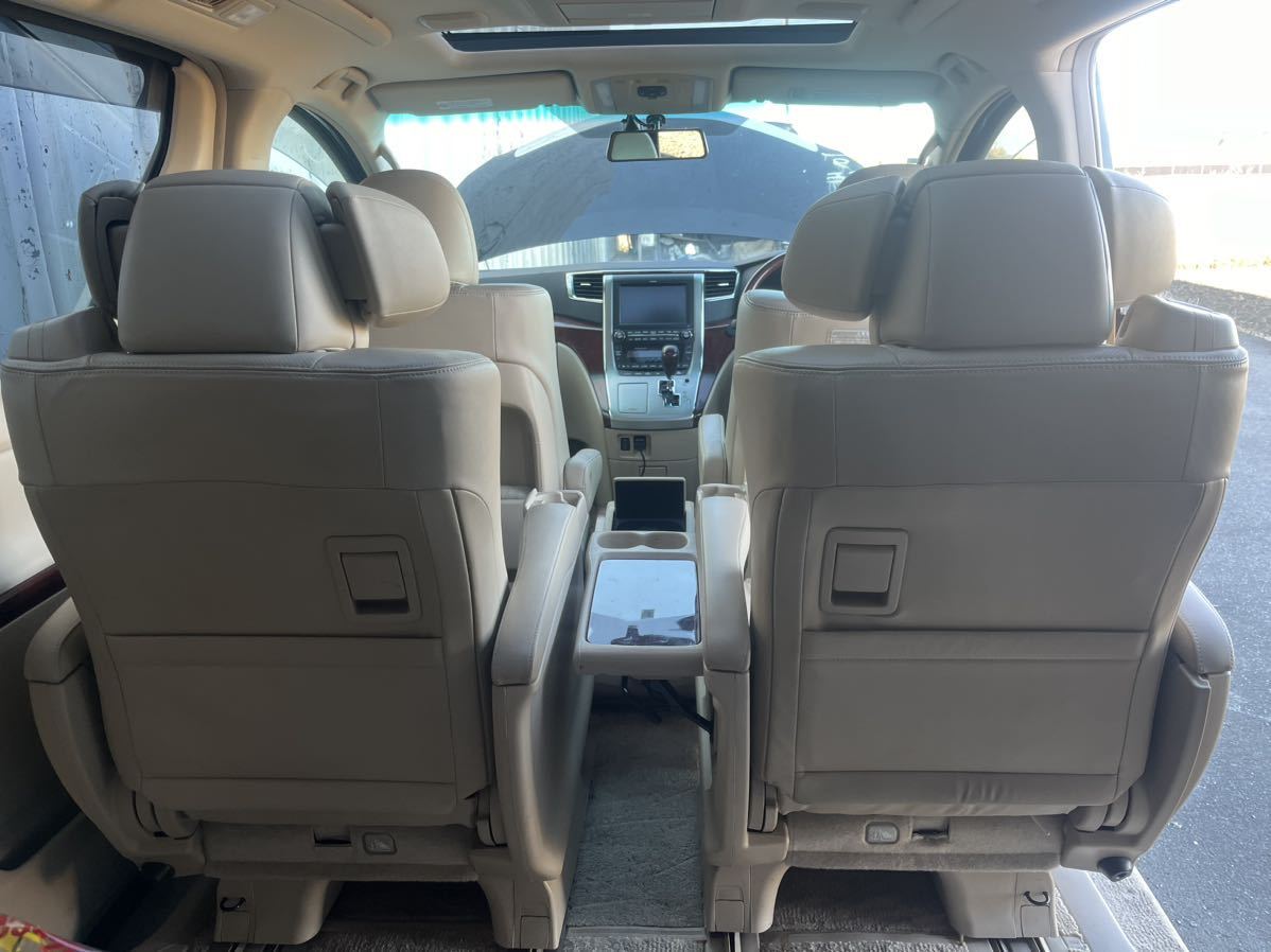  used Toyota Alphard DBA-GGH20W original second seat electric power leather leather left right set has confirmed Vellfire GGH25W / ANH20W