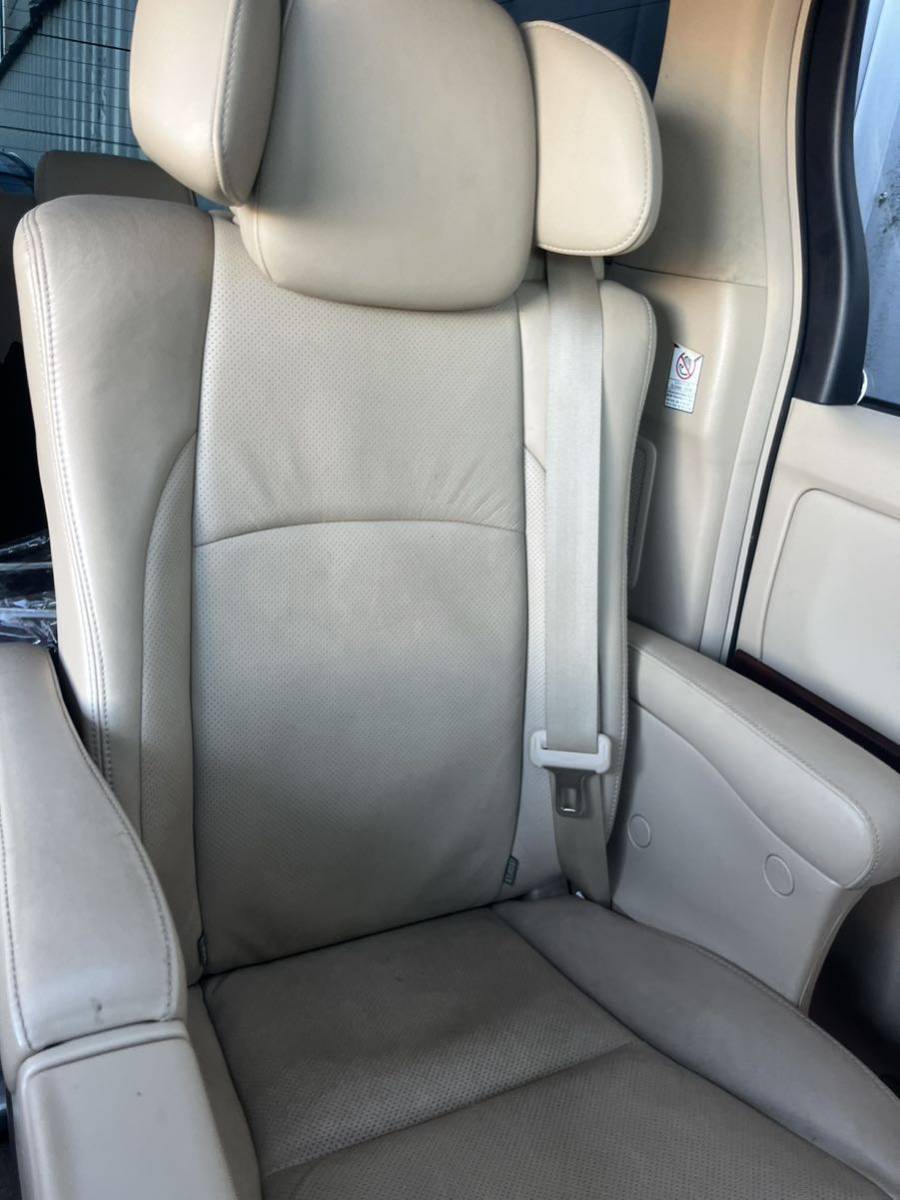  used Toyota Alphard DBA-GGH20W original second seat electric power leather leather left right set has confirmed Vellfire GGH25W / ANH20W