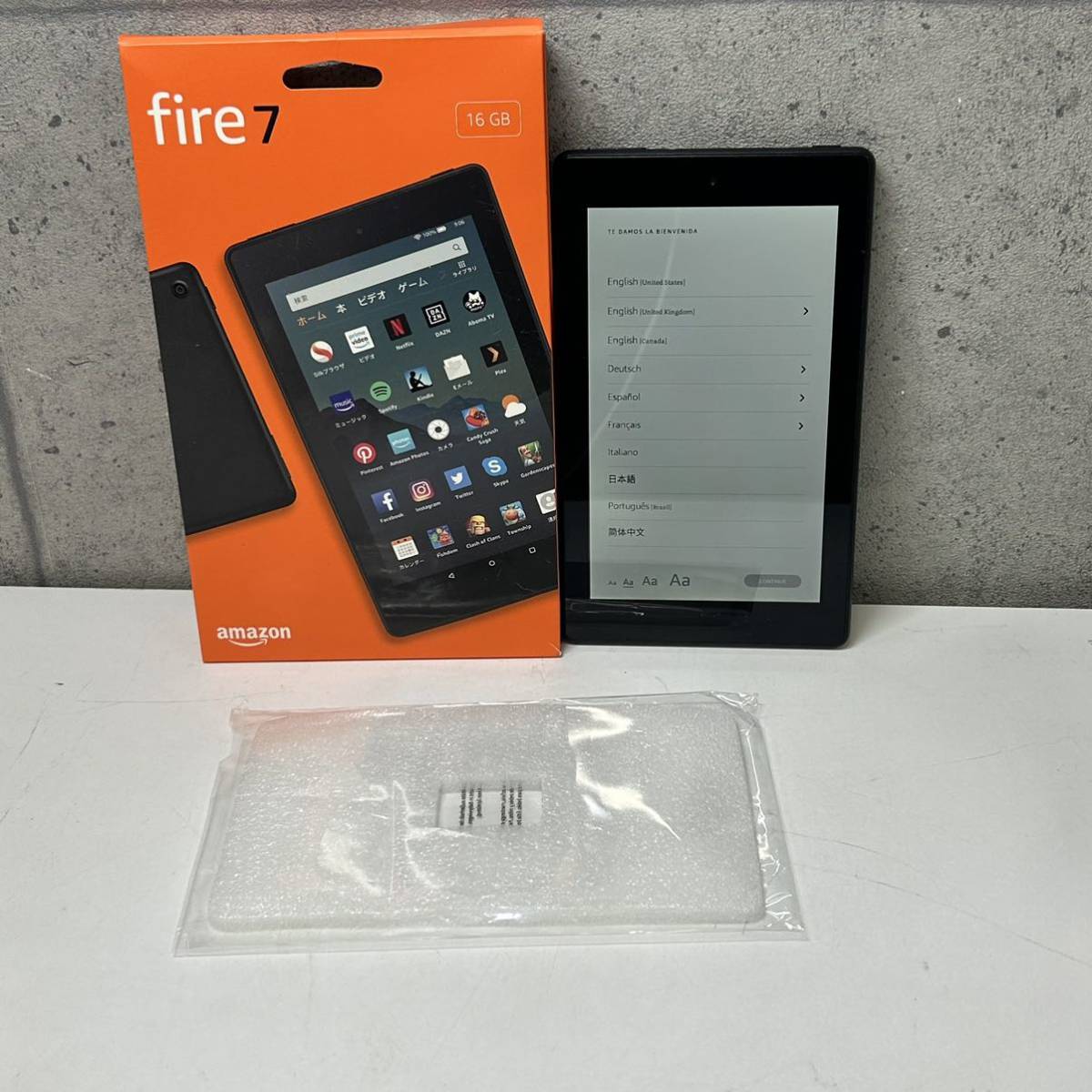 ◎【Amazon】Fire7 タブレット 16GB タブレットPC 第12世代 2022年発売 ブラック 7型 /Wi-Fiモデル 箱付き 動作品 【全国送料一律520円】_画像1