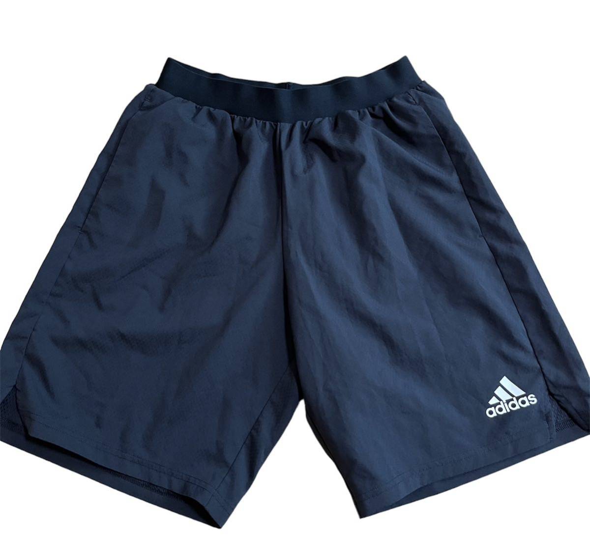 [ прекрасный б/у товар ] adidas Adidas шорты шорты футбол футзал тренировка марафон бег размер L