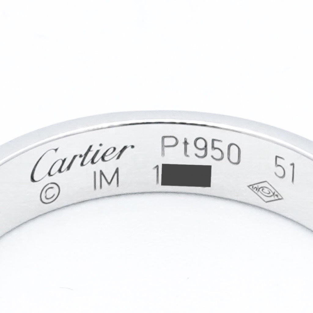 【仕上済】カルティエ ミニラブリング 11号 ダイヤ 11 51 Pt950 レディース リング・指輪 CARTIER_画像4