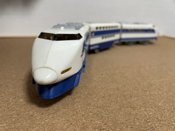 プラレール 100系 東海道新幹線 ダブルデッカー込み３両 絶版 中古品 メンテナンス清掃・動作確認済み 同梱可！_画像1