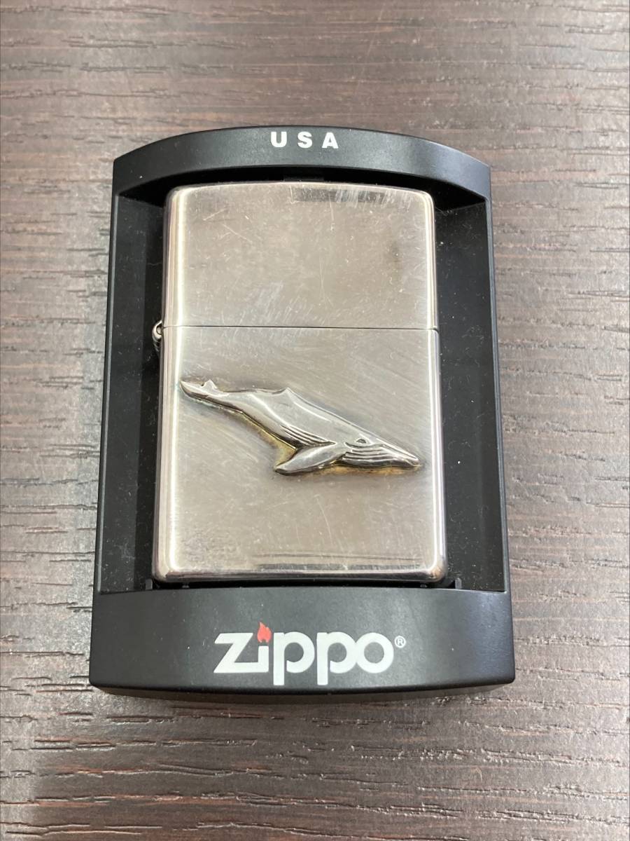 #4435U ZIPPO くじら MADE IN USA　着火未確認_画像1