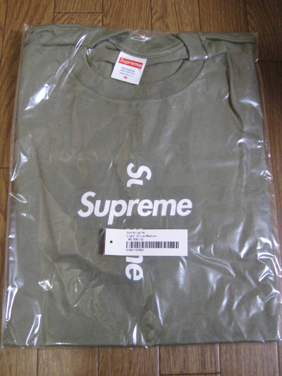 Supreme Cross Box Logo Tee オリーブM　クロス ボックス ロゴTシャツ　2020FWオンライン購入_画像1