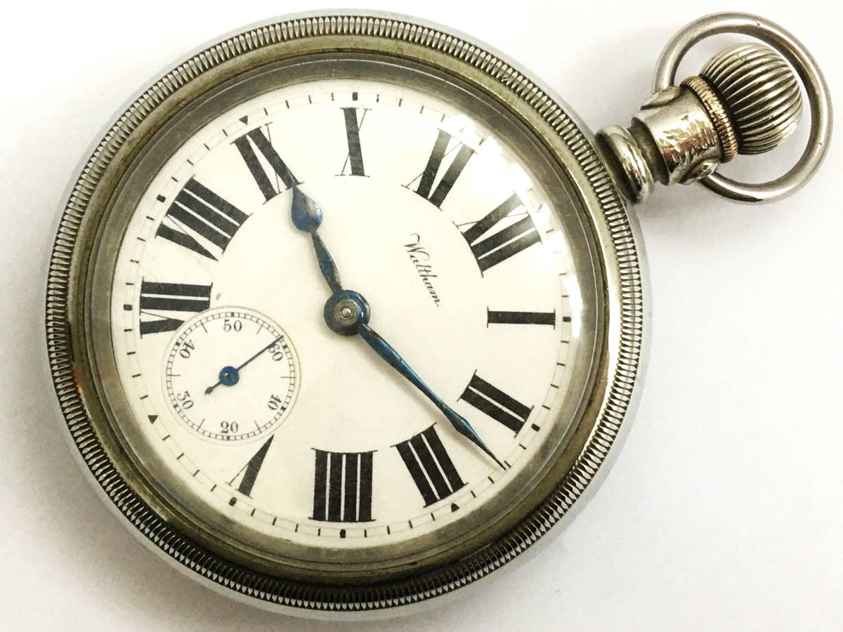 1906年製◆WALTHAM 大型18S 7石 Gr,18 スイングアウト ウォルサム懐中時計◆_画像1