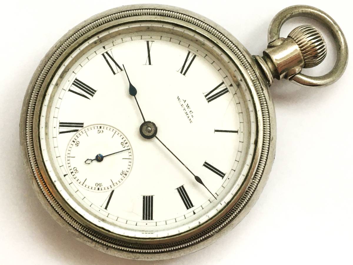 1885年製◆WALTHAM 大型18S 15石 Gr,P.S.Bartlett スイングアウト ウォルサム大型懐中時計◆_画像1