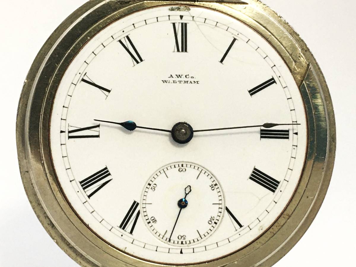 1885年製◆WALTHAM 大型18S 15石 Gr,P.S.Bartlett スイングアウト ウォルサム大型懐中時計◆_画像2