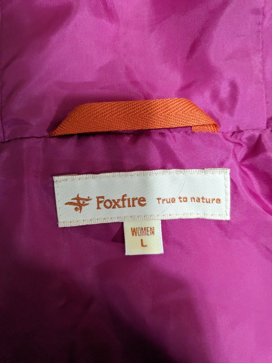 ●送料無料★Foxfire　フォックスファイヤー　ジャケット　パーカー　中綿入り　トップス　アウトドア　レディース　Lサイズ_画像7