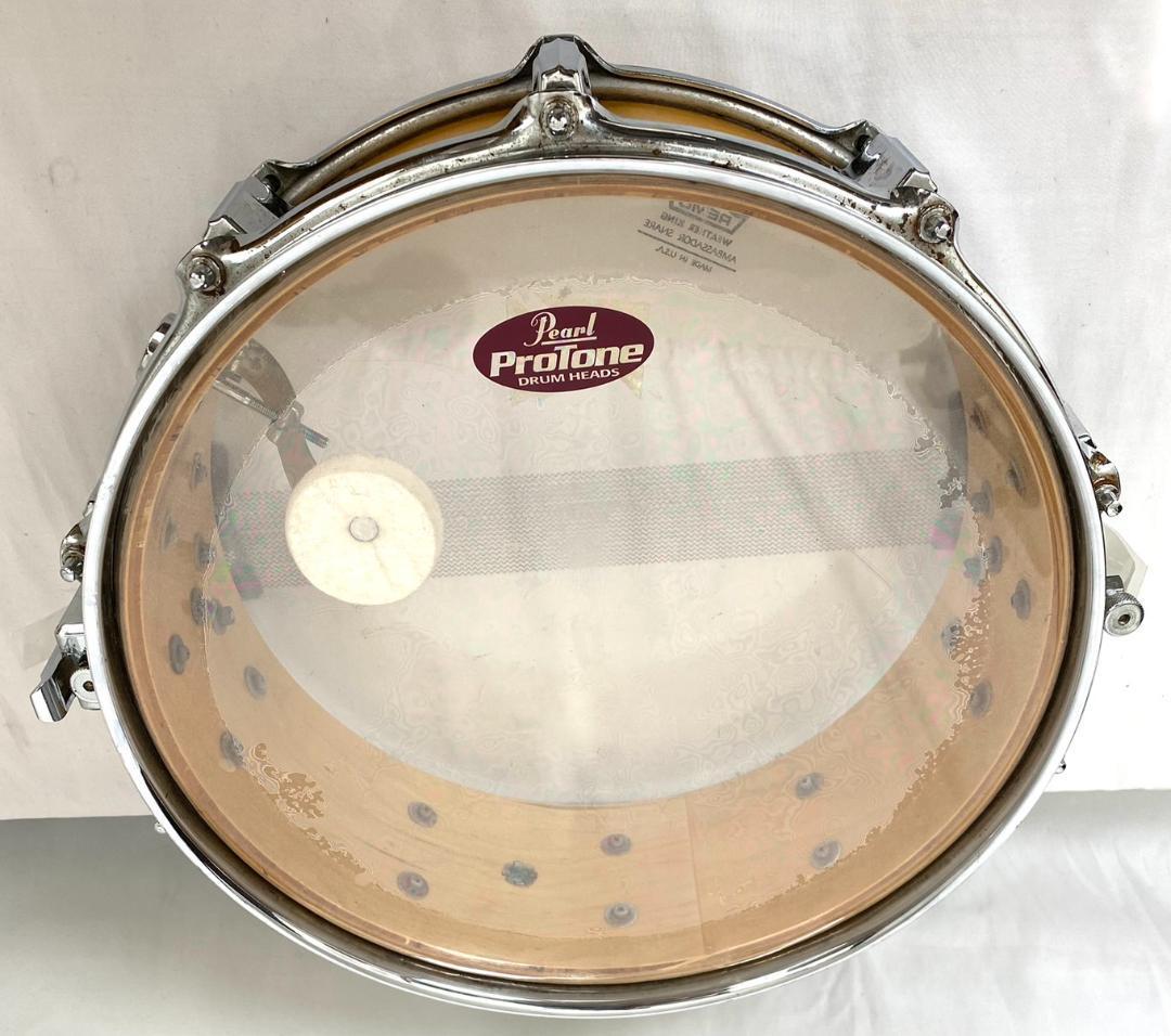 パール PEARL maple shell スネア ドラム Super Hoop 内蔵ミュート付き 日本製 メープルシェル スーパーホップ_画像3