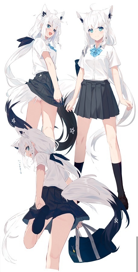 「FOX SUMMER MEMORY」white parabellum 凪白みと Vtuber　白上フブキ 同人誌　C100 イラスト集/ Ｂ５_画像4