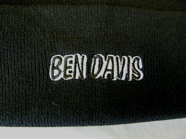 ●新品●ベンデイビス 刺繍ロゴ ニットキャップ ブラック 　BDW-9544 _画像2
