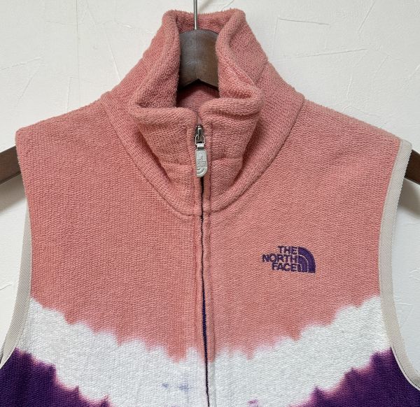 ノースフェイスパープルレーベル Mサイズ Mountain Sweat Vest マウンテンスウエットベスト NT4121N PP Purple タイダイ ジップベスト