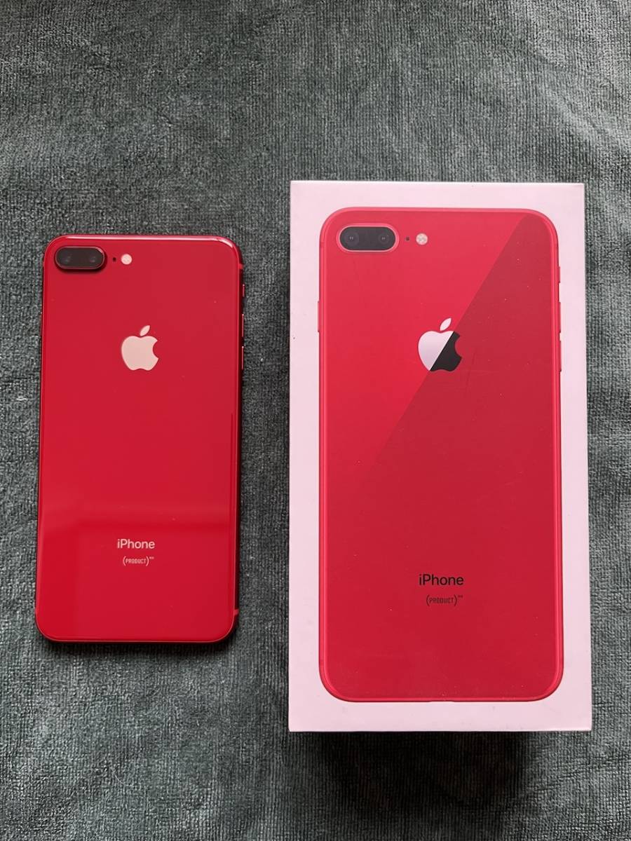 100円スタート】Apple iPhone8 Plus 64GB (PRODUCT）RED Special