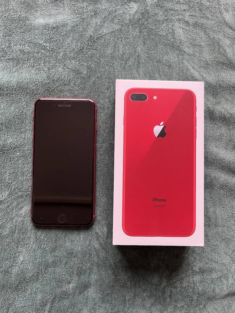 100円スタート】Apple iPhone8 Plus 64GB (PRODUCT）RED Special