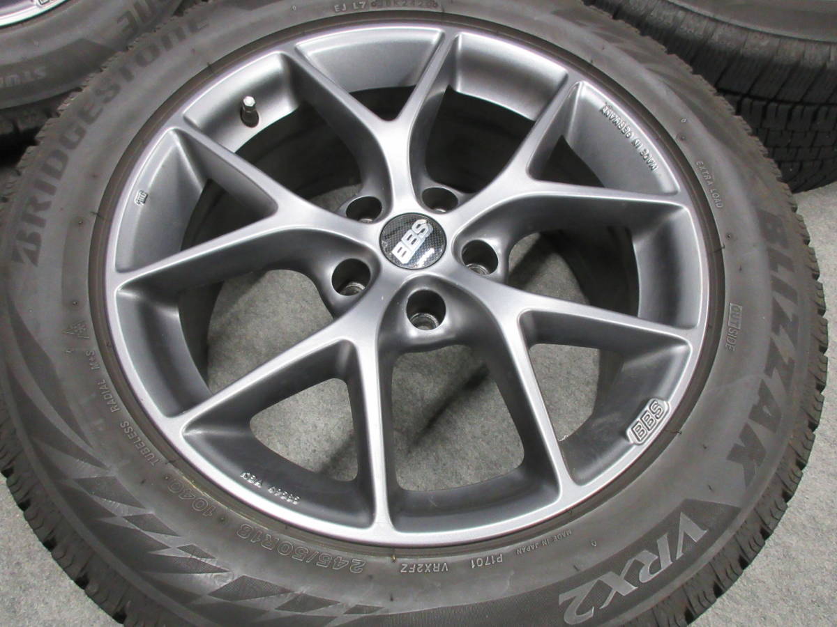 BBS SR 18インチ (SR019) 美品 輸入車 BMW用 X1 X2 X3 X4 E90 E91 E92 F10 F11 E46 E36 E85 Z4 バリ山スタッドレスタイヤ付き_画像7