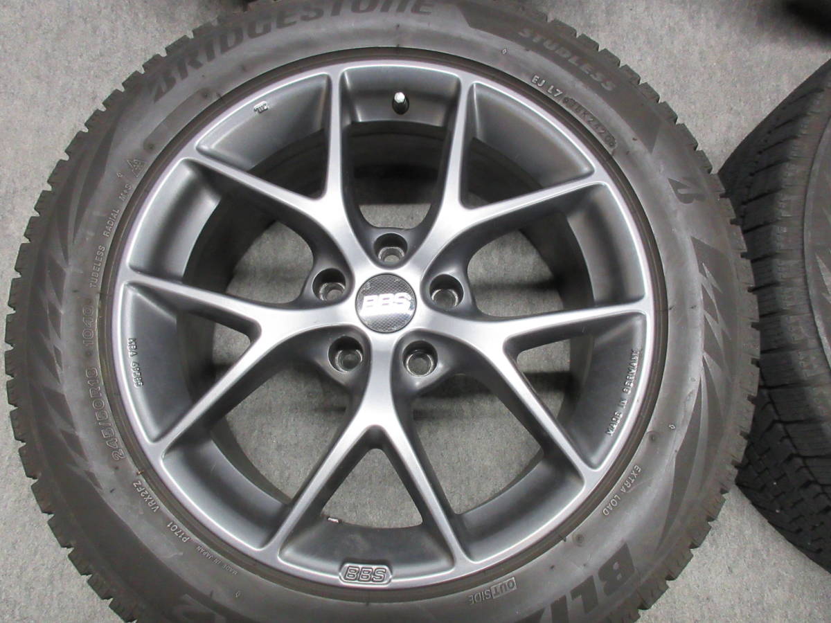 BBS SR 18インチ (SR019) 美品 輸入車 BMW用 X1 X2 X3 X4 E90 E91 E92 F10 F11 E46 E36 E85 Z4 バリ山スタッドレスタイヤ付き_画像5