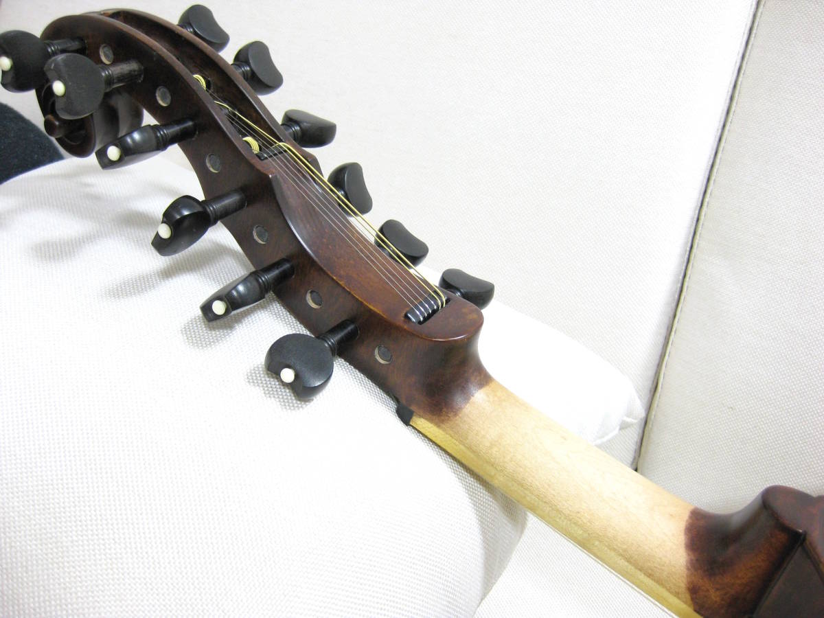 [ old musical instruments ] vi Ora *damo-re6+6 string new goods bow * case set maintenance * adjusted .